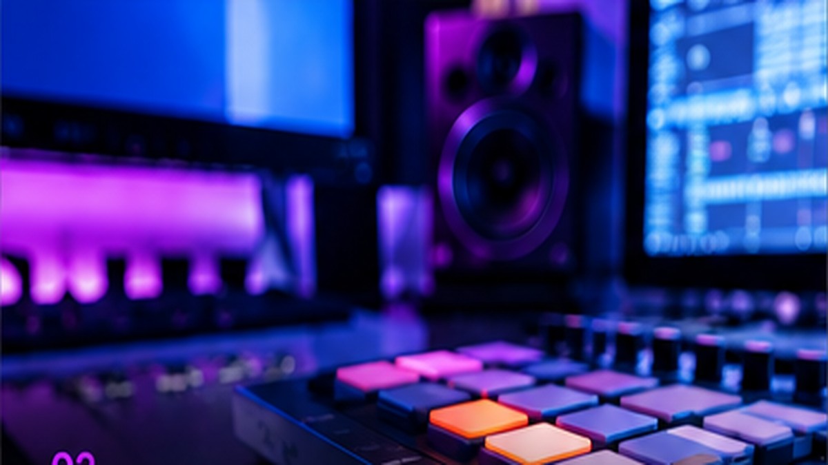 Music production equipment at SoundBunker Algarve